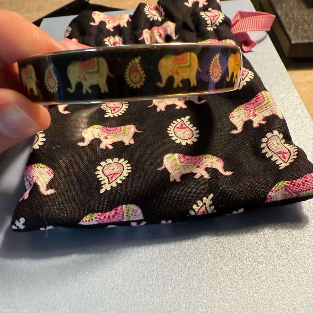 Vera Bradley Colorful Elephant Bangle with Pouch